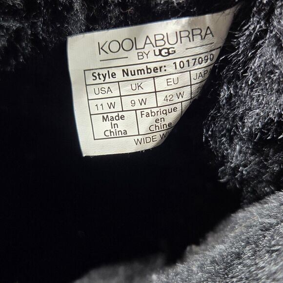 Koolaburra by UGG Koola Short Womens 11W Black Suede Leather Ankle Boots 1017090 - Picture 8 of 9